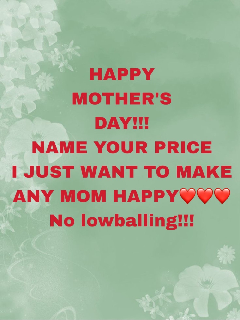 Mother's Day Greeting Card - Green